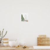 Evergreen Animal Winter Nederland Party Welkom Poster (Keuken)