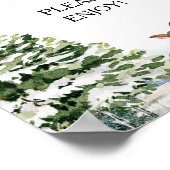 Evergreen Animal Winter Nederland Snacks Sign Poster (Hoek)