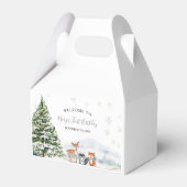 Evergreen Animal Winter Nederland Verjaardag Bedankdoosjes (Achterkant)