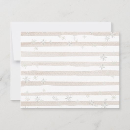 Evergreen Animal Winter Nederland Verjaardag Bedankkaart (Achterkant)