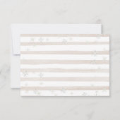 Evergreen Animal Winter Onederland RSVP Card Bedankkaart (Achterkant)