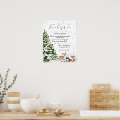 Evergreen Animal Winter Onederland Time Capsule Poster (Keuken)