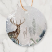 Evergreen Baby heeft zijn koude buitenste baby sho Bedankjes Labels (Achterkant)