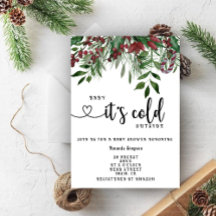 Evergreen Baby het is koud buiten baby shower 