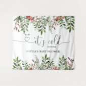 Evergreen Baby is buiten koud Wandkleed (Voorkant (horizontaal))