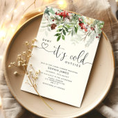 Evergreen Baby is koud buiten baby shower Kaart