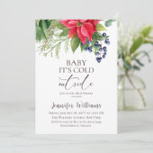 Evergreen Baby is koud buiten het Baby shower Kaart (Staand voorkant)