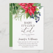 Evergreen Baby is koud buiten het Baby shower Kaart (Voorkant / Achterkant)