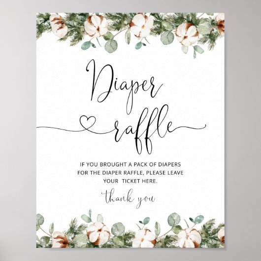 Evergreen Baby is koud buiten het luiercircuit Poster (Voorkant)