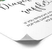 Evergreen Baby is koud buiten het luiervak Po Poster (Hoek)