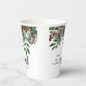 Evergreen Baby is koud buiten Papieren Bekers (Rechts)