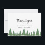 Evergreen baby shower bedankt<br><div class="desc">Evergreen baby shower bedankt je kaart.</div>