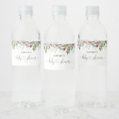Evergreen baby shower waterfles etiket (Flessen)