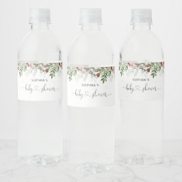 Evergreen baby shower waterfles etiket