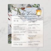 Evergreen Baby Trivia Baby shower Game (Voorkant / Achterkant)