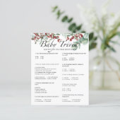 Evergreen Baby Trivia Baby shower Game (Staand voorkant)