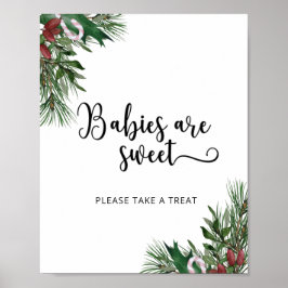 Evergreen baby's zijn zoet poster