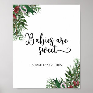 Evergreen baby's zijn zoet poster