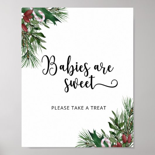 Evergreen baby's zijn zoet poster (Voorkant)