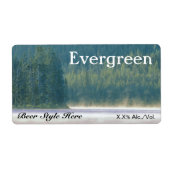 Evergreen Beer Etiket (Voorkant)