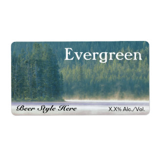 Evergreen Beer Etiket