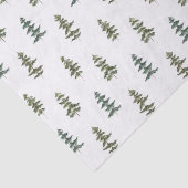 Evergreen bomen patroon tissuepapier (Detail)