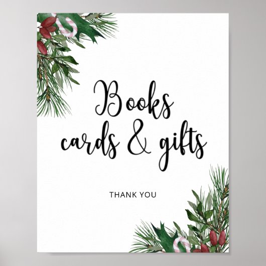 Evergreen BOOKS KAARTEN EN GIFTEN Poster (Voorkant)