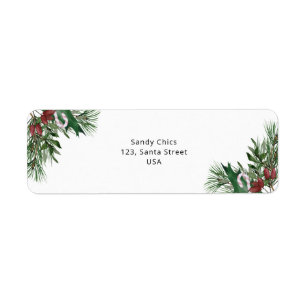 Evergreen branch etiket