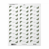 Evergreen branch etiket (Full Sheet)