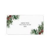 Evergreen branch etiket (Voorkant)