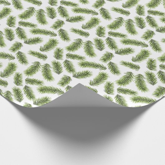 Evergreen Branch Pattern Cadeaupapier (Hoek)