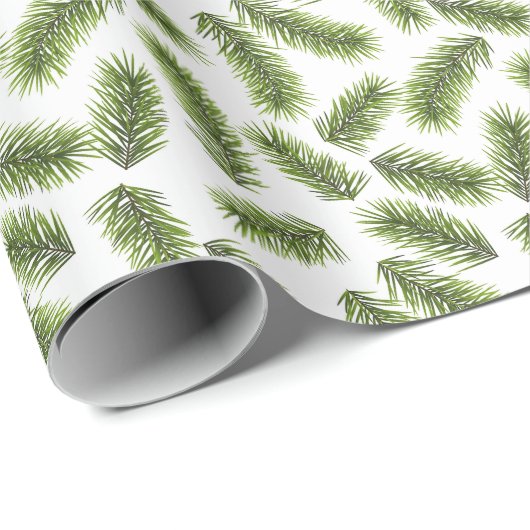 Evergreen Branch Pattern Cadeaupapier (Rol Hoek)