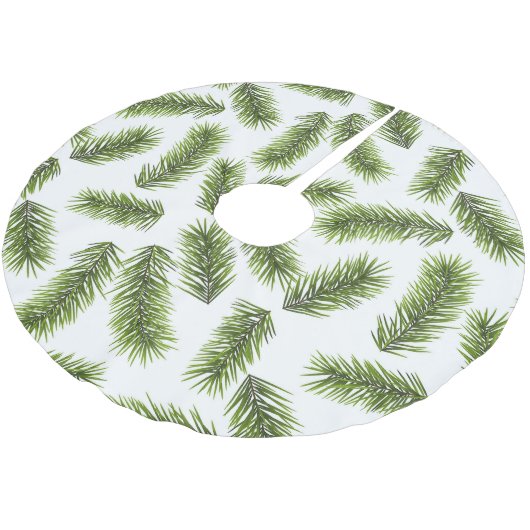 Evergreen Branch Pattern Kerstboom Rok (Gekanteld)