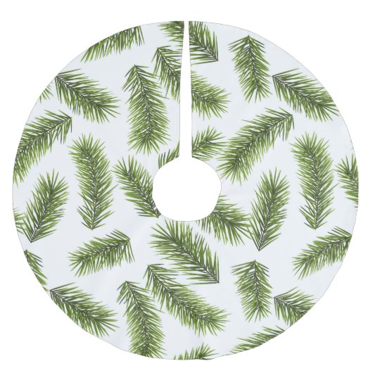 Evergreen Branch Pattern Kerstboom Rok (Voorkant)