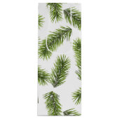 Evergreen Branch Pattern Wijn Cadeautas (Voorkant)