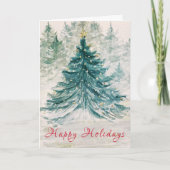 Evergreen Bright Holiday Kaart (Voorkant)
