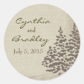  Evergreen bruiloft Sticker (Voorkant)