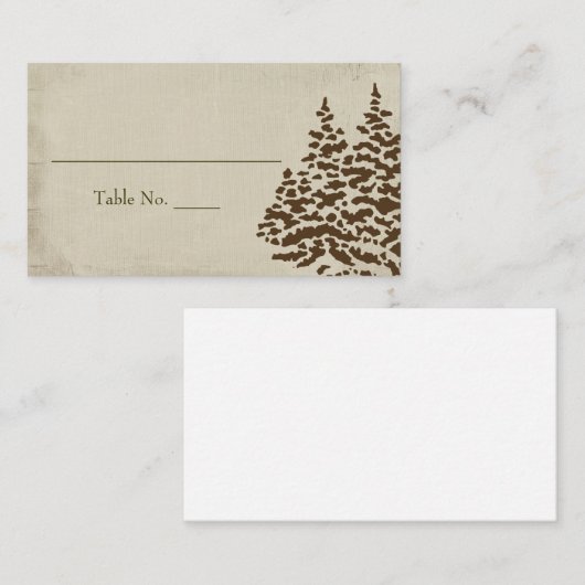  Evergreen Bruiloft Zitplaatsen Kaarten Plaatskaartje (Voorkant / Achterkant)