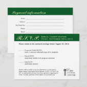 Evergreen business gala event corporate RSVP (Voorkant / Achterkant)