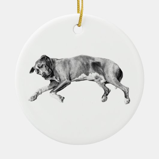 Evergreen Calm, Side-Lying Friend Keramisch Ornament (Voorkant)