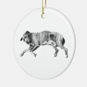 Evergreen Calm, Side-Lying Friend Keramisch Ornament (Links)