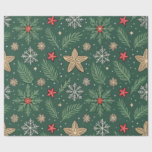 Evergreen Cheer Cadeaupapier (Zoom)