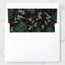 Evergreen Cheer Envelope Liner