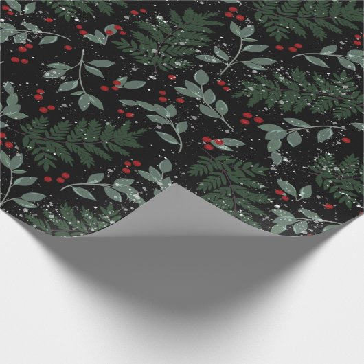 Evergreen Cheer Wrapping Paper Cadeaupapier (Hoek)