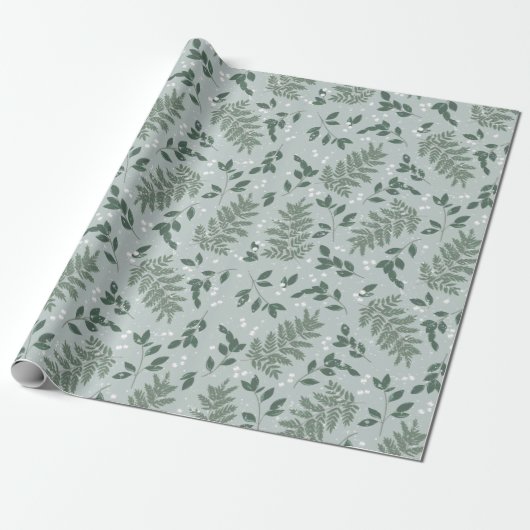 Evergreen Cheer Wrapping Paper Cadeaupapier (Uitgerold)