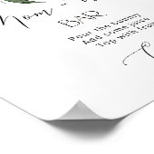 Evergreen Christmas baby shower mom-osa bar Poster (Hoek)