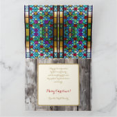 Evergreen Christmas Barn Vakantie Gevouwen Kaart - (Binnen)