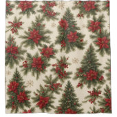 Evergreen Christmas Charm Douchegordijn (Voorkant)