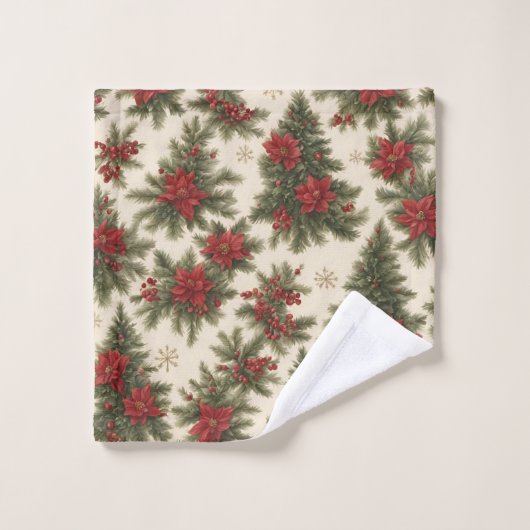 Evergreen Christmas Charm Handdoek (Wasdoekje)