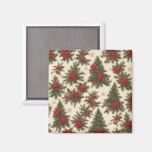 Evergreen Christmas Charm Magnet (Voorkant / Achterkant)